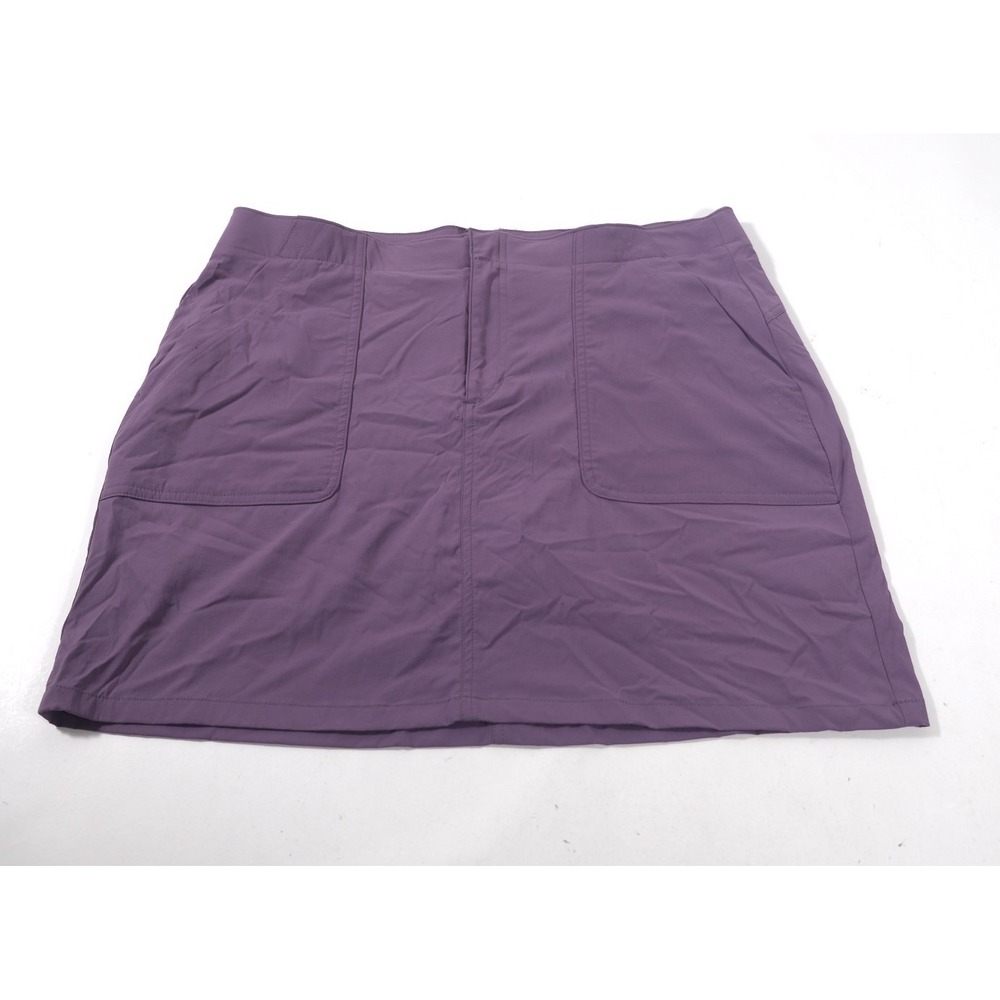 Eddie Bauer Skort Womens 14 Purple Active Hiking Outdoor Stretch Pockets Skirt